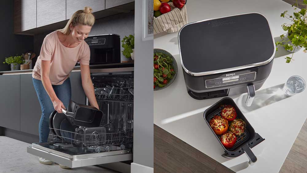 سرخ کن بدون روغن نینجا مدل AF300 - Ninja AF300UK Dishwasher Drawer Carousel 1600x900 1